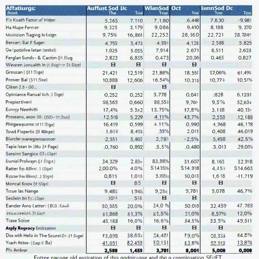 Plantilla financiera